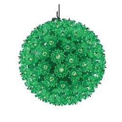 Celebrations LED Green Starlight Sphere 7.5 in. Hanging Decor