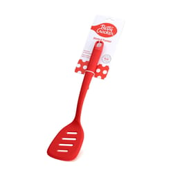 Betty Crocker Red Silicone Slotted Turner