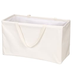 Whitney Design White Canvas Collapsible Compact Laundry Bag