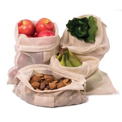 HIC Kitchen Beige Cotton Produce Bags