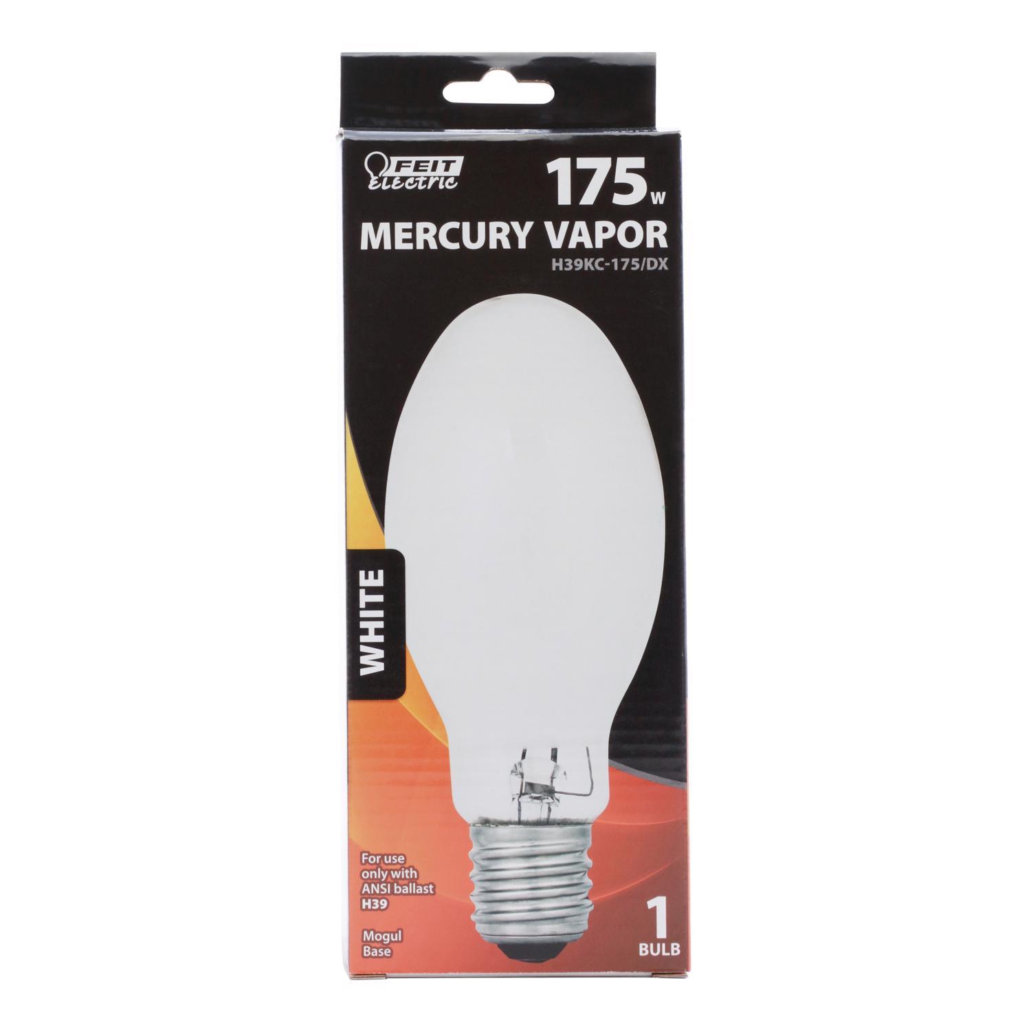 Feit 175 W ED28 HID Bulb 7350 lm Bright White Mercury Vapor 1 pk Mfr H39KC 175 DX Ace Hardware