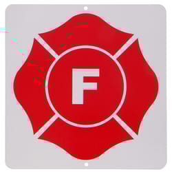 HILLMAN English Red Safety OSHA Sign 9 in. H X 9 in. W