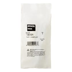 Irwin Hanson High Carbon Steel SAE Fraction Tap 1 in. 1 pc