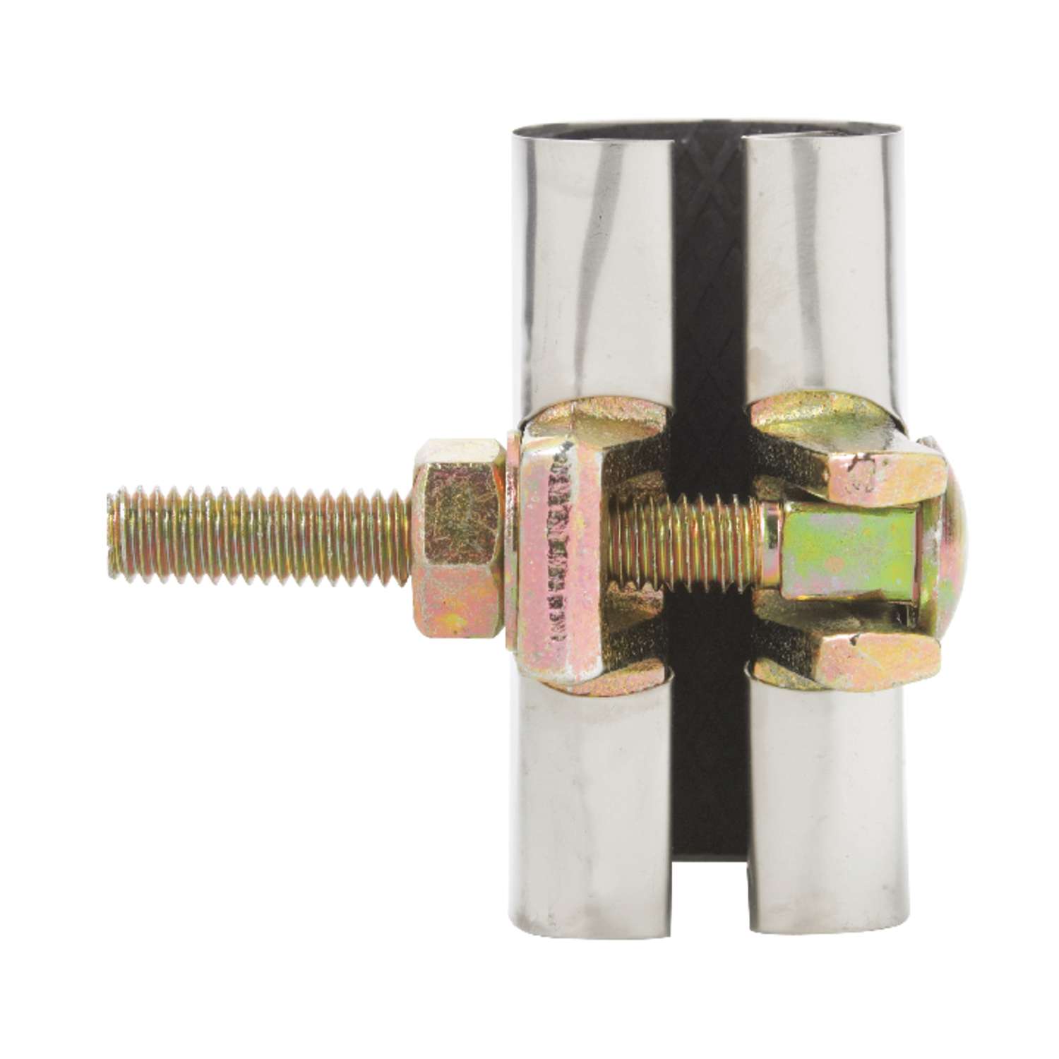 BK Products 1 in. Galvanized 430 Stainless Steel Pipe Repair Clamp