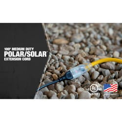 Southwire Polar/Solar Outdoor 100 ft. L Yellow Extension Cord 14/3 SJEOW