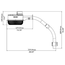 MaxLite Black Dusk to Dawn LED Barn Light