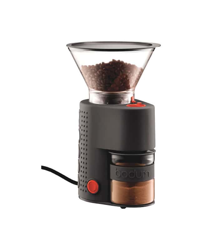 Black BODUM Bistro Electric Coffee Grinder Holds 60 g of Beans 