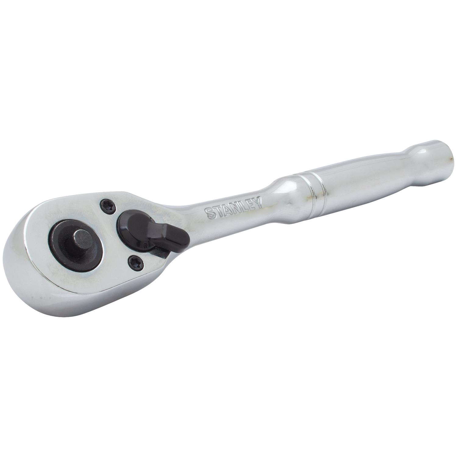 Stanley 3/8 in. drive SAE Quick Release Pear Head Ratchet 72 teeth