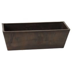 Algreen Products 7 in. H X 7.5 in. W X 20 in. D Plastic Windowsill Planter Chocolate
