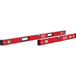 Milwaukee Redstick Aluminum Magnetic Box Level Set