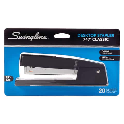 Swingline® Tot® Stapler, Built-in Staple Remover, 12 Sheets, Assorted Colors