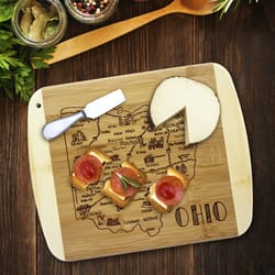 Totally Bamboo A Slice of Life 11 in. L X 8.75 in. W X 0.5 in. Bamboo Cutting Board
