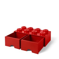 LEGO Storage Brick Drawer Polypropylene Red 3 pc