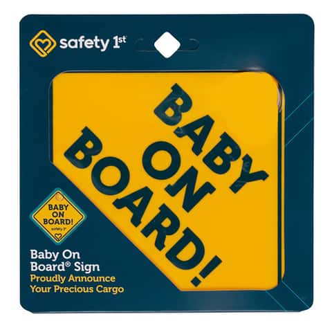 Safety 1st Yellow Plastic Baby On Board Magnet 1 pk Safety 1st Yellow Plastic Baby On Board Magnet 1 pk