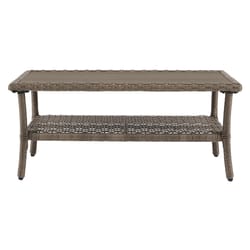 Signature Design by Ashley Clear Ridge Brown Rectangular Resin Contemporary Coffee Table
