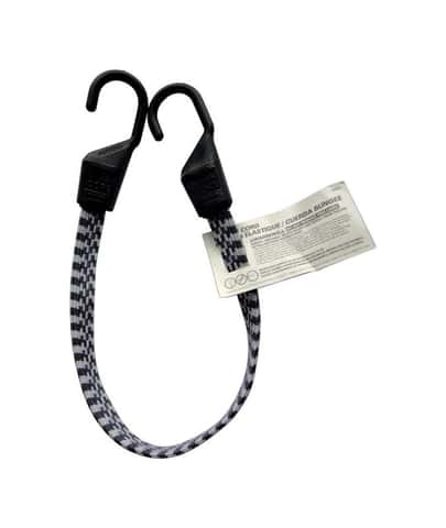 BUNGEE CORD WITH HOOKS (1'') FLAT HEAVY DUTY ADJUSTABLE MAXX BUNGEE WITH  WEBBING ADJUSTMENT STRAP AND CARABINERS