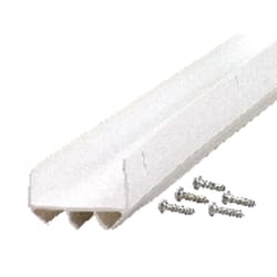 M-D Building Products White Vinyl U-Shaped Bottom For Doors 36 in. L X 1.13 in.