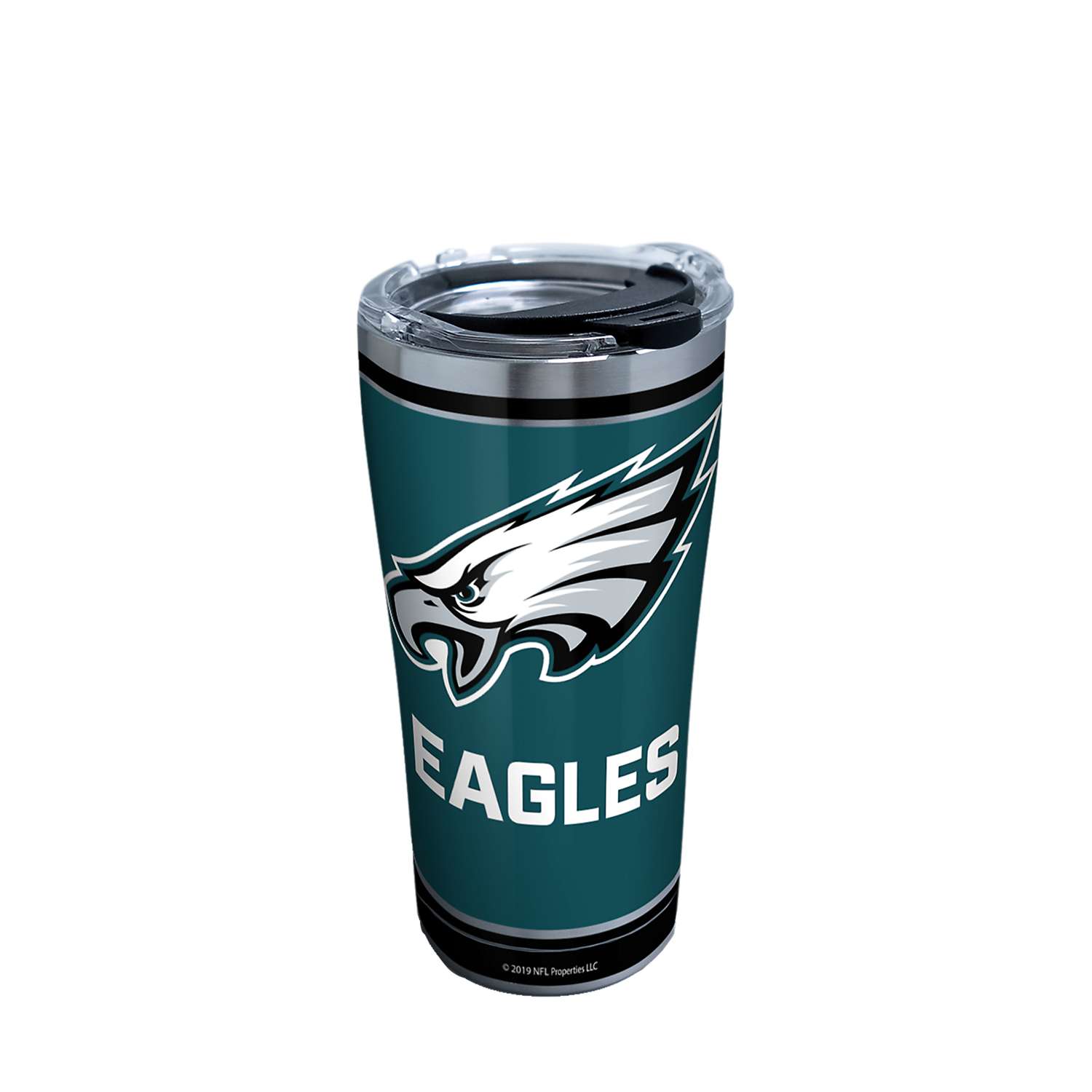 NFL Philadelphia Eagles Shot Glasses & Brushed Stainless Steel Flask Set