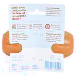 West Paw Zogoflex Orange Plastic Qwizl Pet Toy Small in. 1 pk