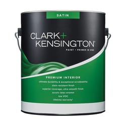 Clark+Kensington Satin Tint Base Ultra White Base Paint + Primer Interior 1 gal