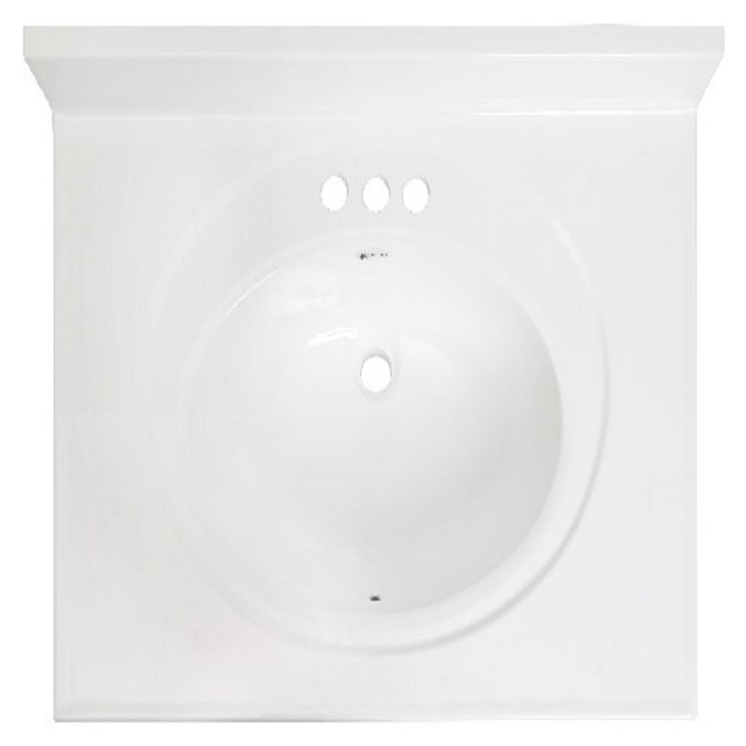 A223110113C1-3 Arstar Standard Cultured Marble Bathroom Sink 31 i sku A223110113C1-3