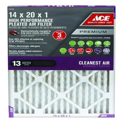 Ace 14 in. W X 20 in. H X 1 in. D Synthetic 13 MERV Pleated Air Filter 1 pk