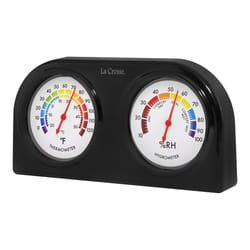La Crosse Technology Hygrometer/Thermometer Plastic Multicolored 2.13 in.