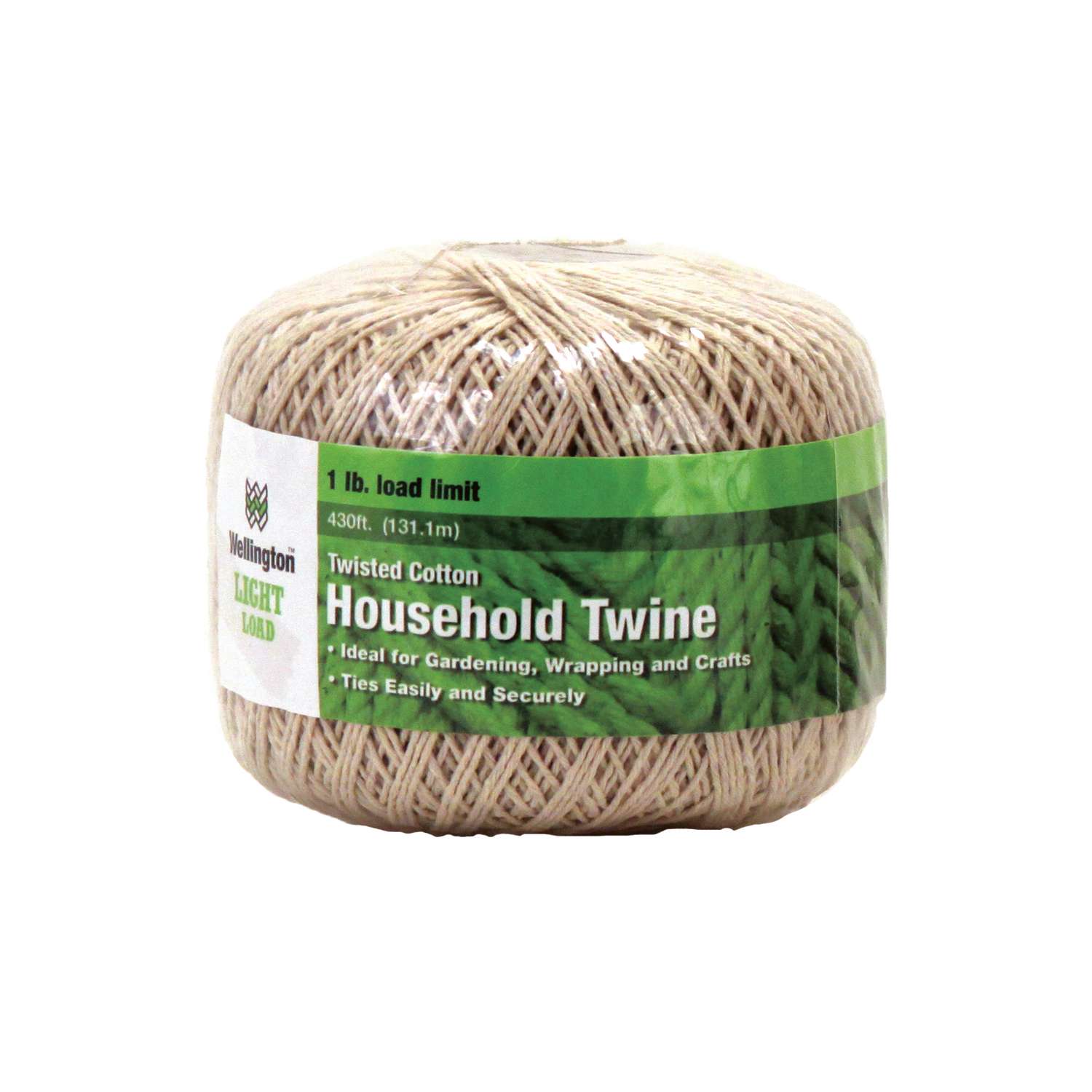 Wellington 12 in. Dia. x 430 ft. L Natural Twisted Cotton Twine Ace