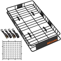 Mockins Black Rooftop Cargo Carrier Basket Cars/SUVs 1 pk