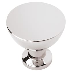 Amerock Transitional Round Cabinet Knob 1-1/4 in. D Polished Chrome 1 pk