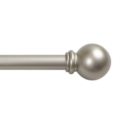 Kenney Brass Champagne Silver Curtain Rod 48 in. L X 86 in. L