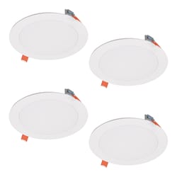 Halo HLB Lite Matte White 6 in. W LED Recessed Direct Mount Light Trim 12.6 W