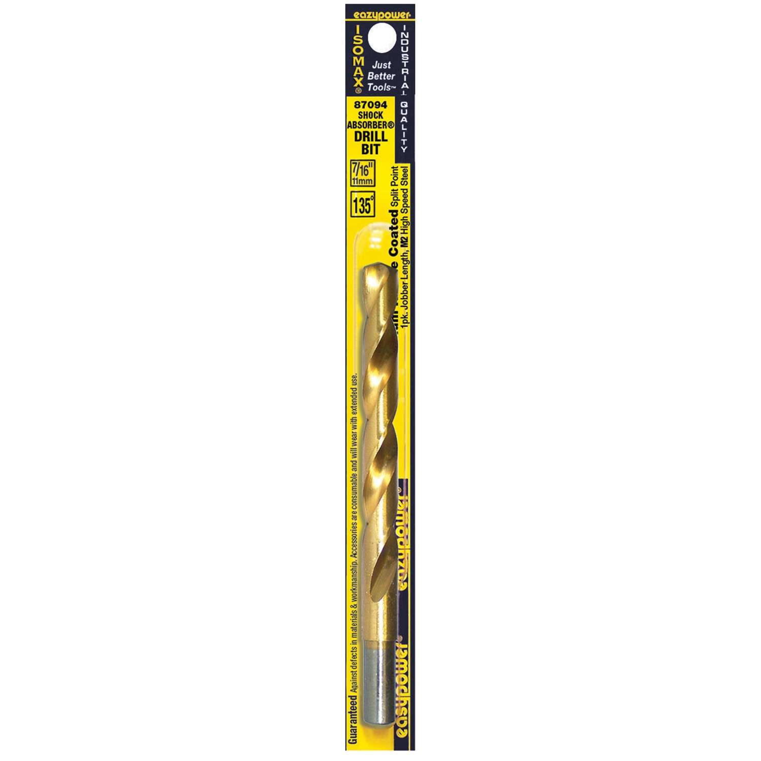 Lot De 84 Forets à Métaux MGE 7/16", Pointe Split 135°, Usage Intensif, Made In USA