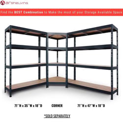 Ar Shelving Garage Series 71 in. H X 35.7 in. W X 18 in. D Metal Shelving Unit