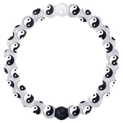 Lokai Unisex Yin Yang Round White Bracelet Water Resistant Size 6.5