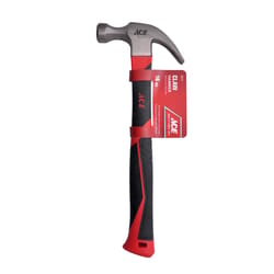 Ace 16 oz Smooth Face Claw Hammer 13 in. Fiberglass Handle