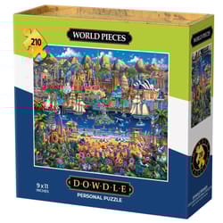Dowdle World Peace Personal Puzzle Cardboard/Paper Multicolored 210 pc