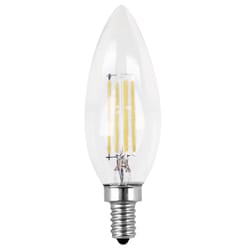 Feit B10 E12 (Candelabra) LED Bulb Soft White 60 Watt Equivalence 2 pk