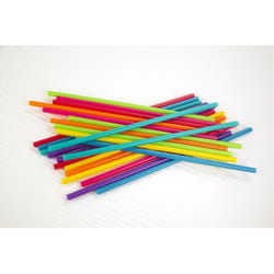 Kikkerland Assorted Plastic Reusable Straws