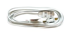 Ace Indoor 15 ft. L White Extension Cord 16/2 SPT-2