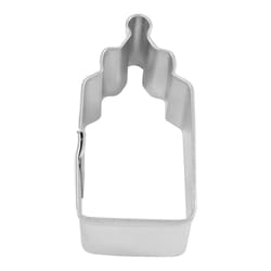 R&M International Corp International Corp 1 in. W X 2 in. L Mini Baby Bottle Cookie Cutter Silver 1