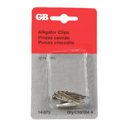 22-14 AWG Barrel-Insulated Alligator, Clip (2 Pack)