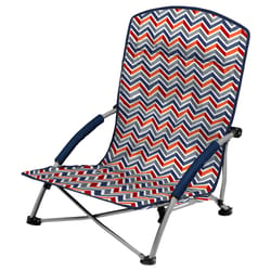 Picnic Time Tranquility Multicolored Beach Folding Armchair