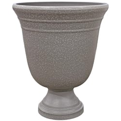 Classic Home & Garden 19.5 in. H X 16 in. D Plastic Westpoint Urn Planter Stone