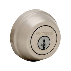 Kwikset Signature Series Satin Nickel Zinc Single Cylinder Smart Key Deadbolt