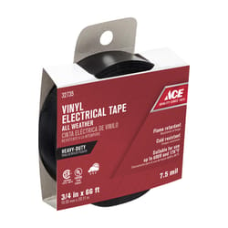 Ace 3/4 in. W X 66 ft. L Black Vinyl Electrical Tape