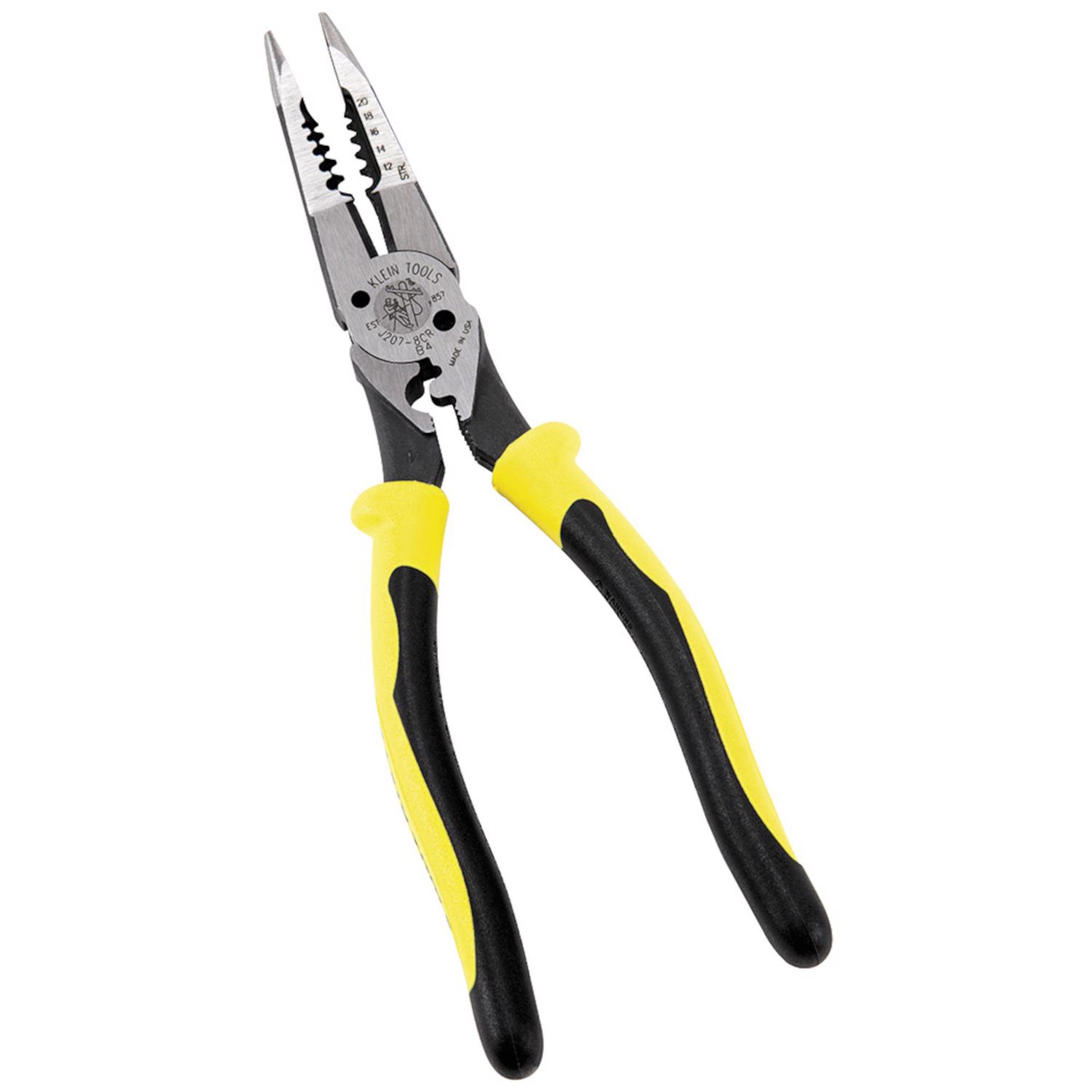Photos - Pliers Klein Tools 8.48 in. Steel All-Purpose Crimping  J2078CR 