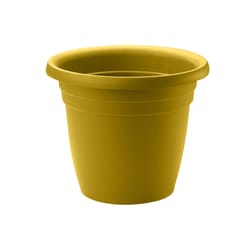 Crescent Garden Emma 6 in. H X 8 in. D PP Plastic Planter Yellow