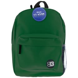 Bazic Products Classic Collection Green Backpack 17 in. H X 6 in. W