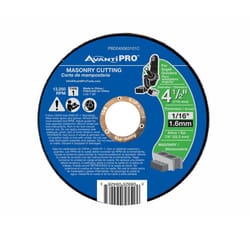 Avanti Pro 4-1/2 in. D X 7/8 in. Aluminum Oxide Masonry Cut-Off Disc